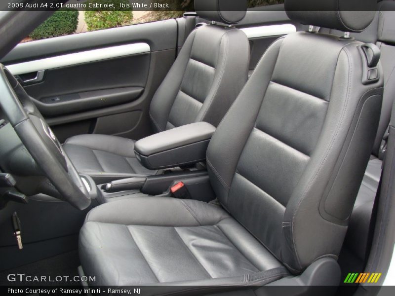 Ibis White / Black 2008 Audi A4 2.0T quattro Cabriolet