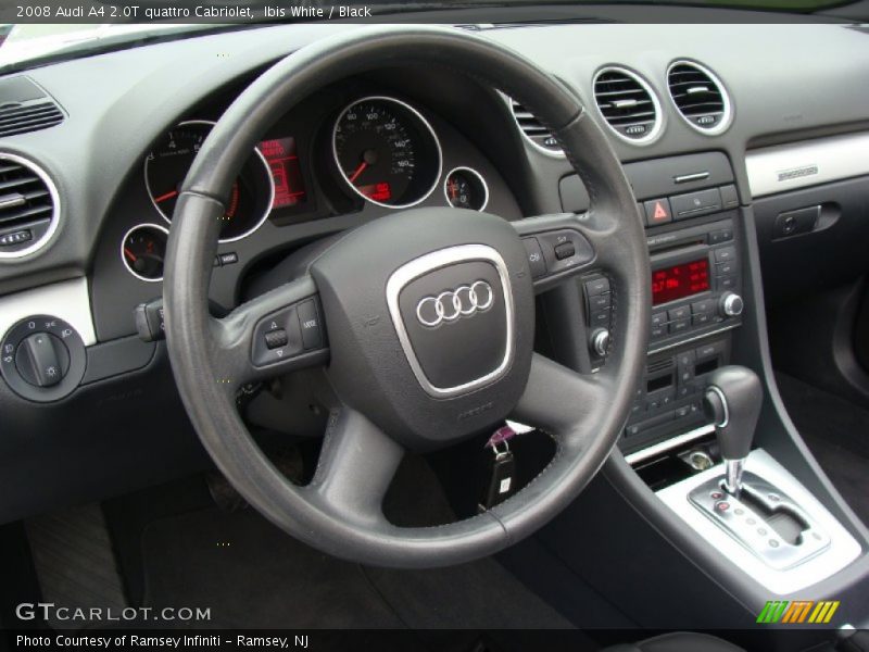 Ibis White / Black 2008 Audi A4 2.0T quattro Cabriolet