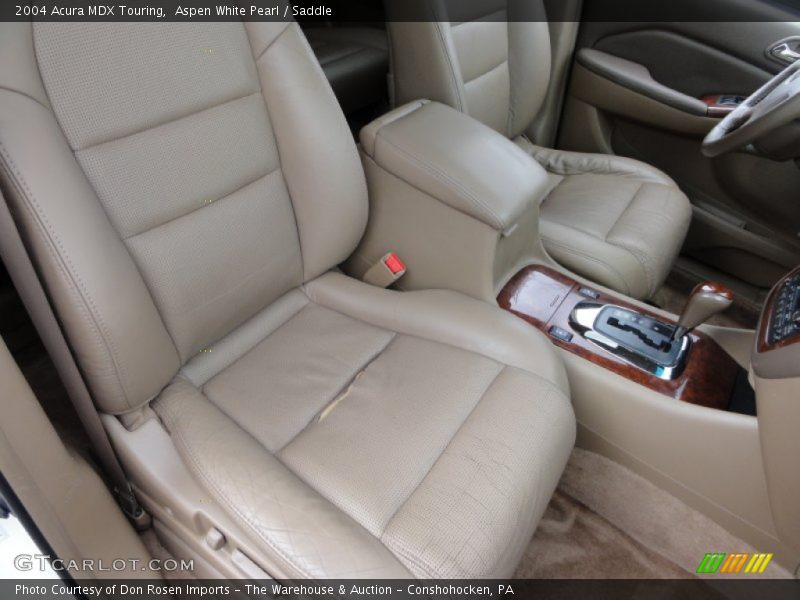 Aspen White Pearl / Saddle 2004 Acura MDX Touring