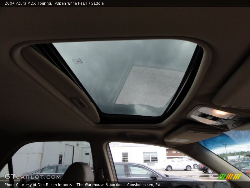 Aspen White Pearl / Saddle 2004 Acura MDX Touring