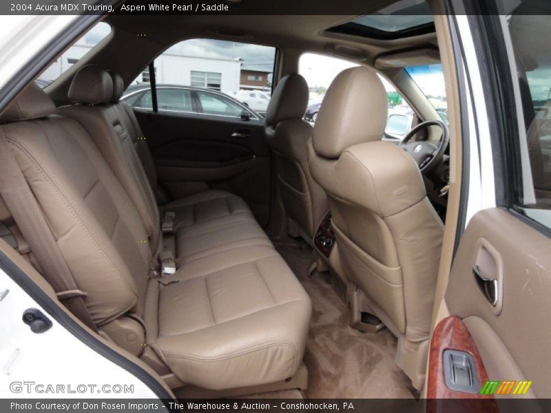 Aspen White Pearl / Saddle 2004 Acura MDX Touring