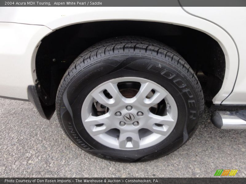 Aspen White Pearl / Saddle 2004 Acura MDX Touring