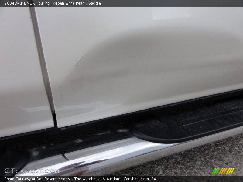 Aspen White Pearl / Saddle 2004 Acura MDX Touring