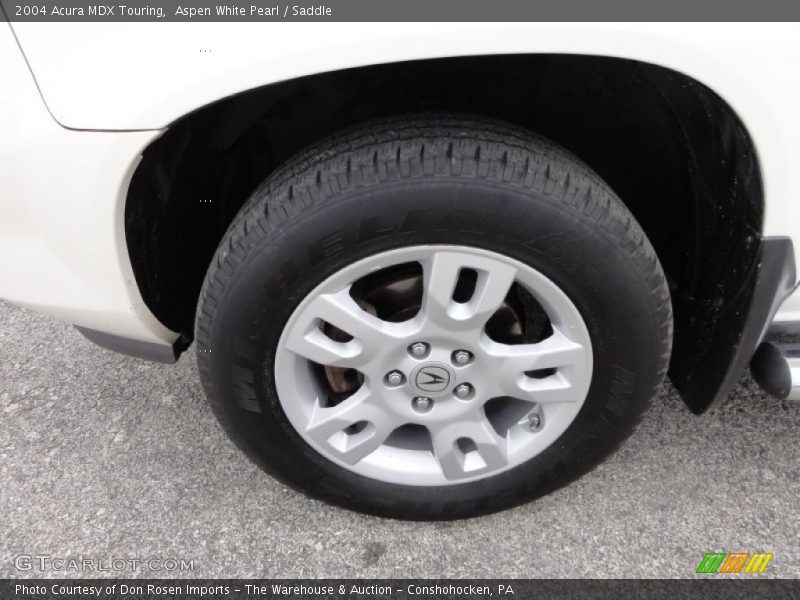 Aspen White Pearl / Saddle 2004 Acura MDX Touring