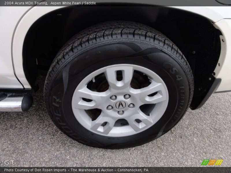 Aspen White Pearl / Saddle 2004 Acura MDX Touring