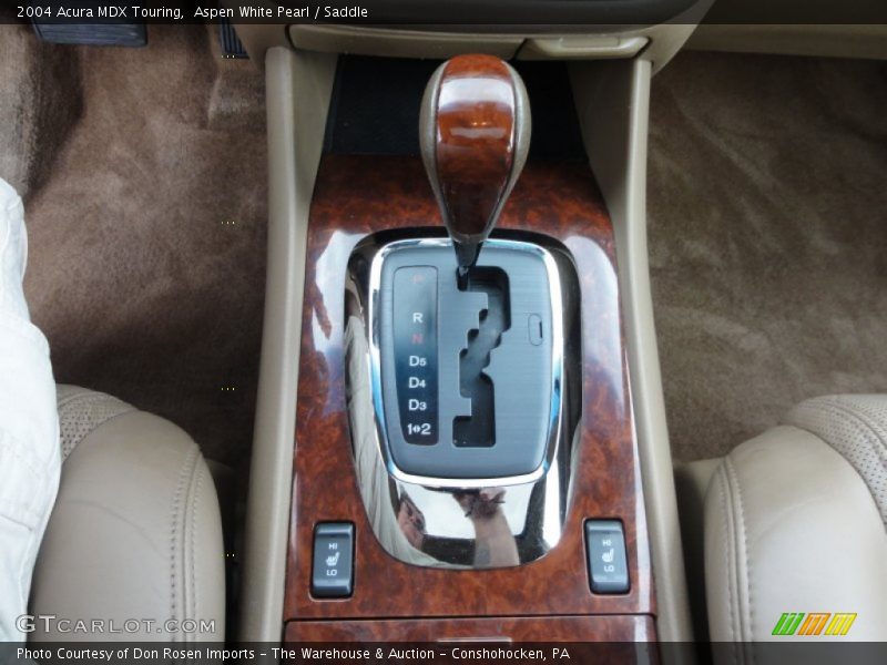 Aspen White Pearl / Saddle 2004 Acura MDX Touring