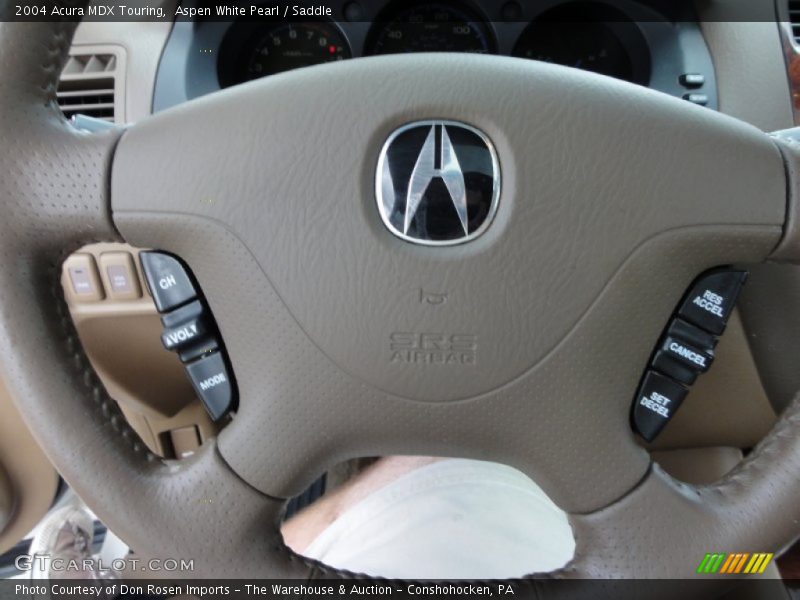 Aspen White Pearl / Saddle 2004 Acura MDX Touring