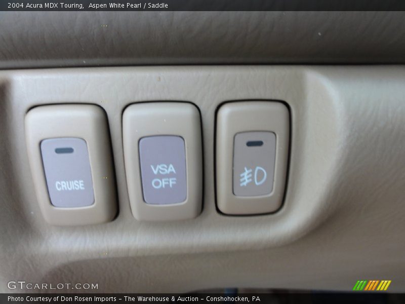 Aspen White Pearl / Saddle 2004 Acura MDX Touring