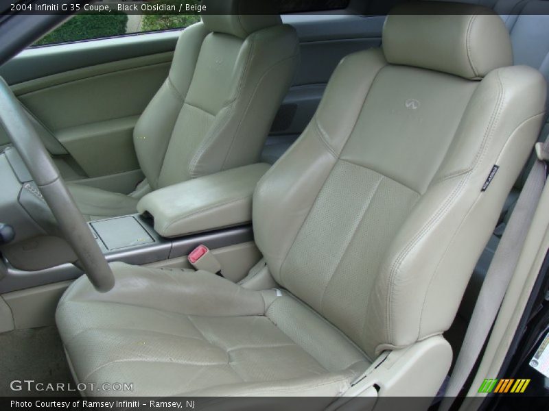 Black Obsidian / Beige 2004 Infiniti G 35 Coupe