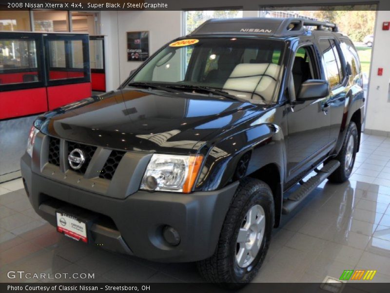 Super Black / Steel/Graphite 2008 Nissan Xterra X 4x4