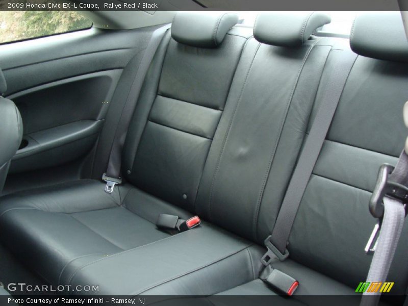 Rallye Red / Black 2009 Honda Civic EX-L Coupe