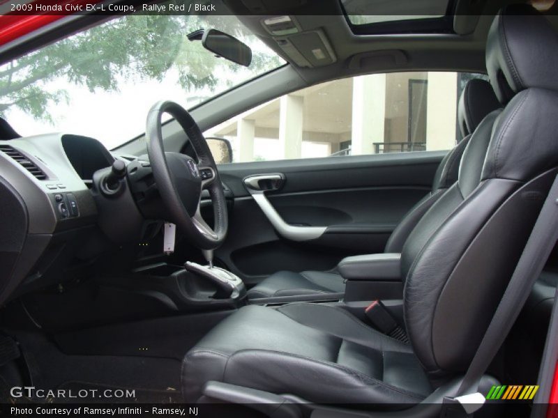  2009 Civic EX-L Coupe Black Interior