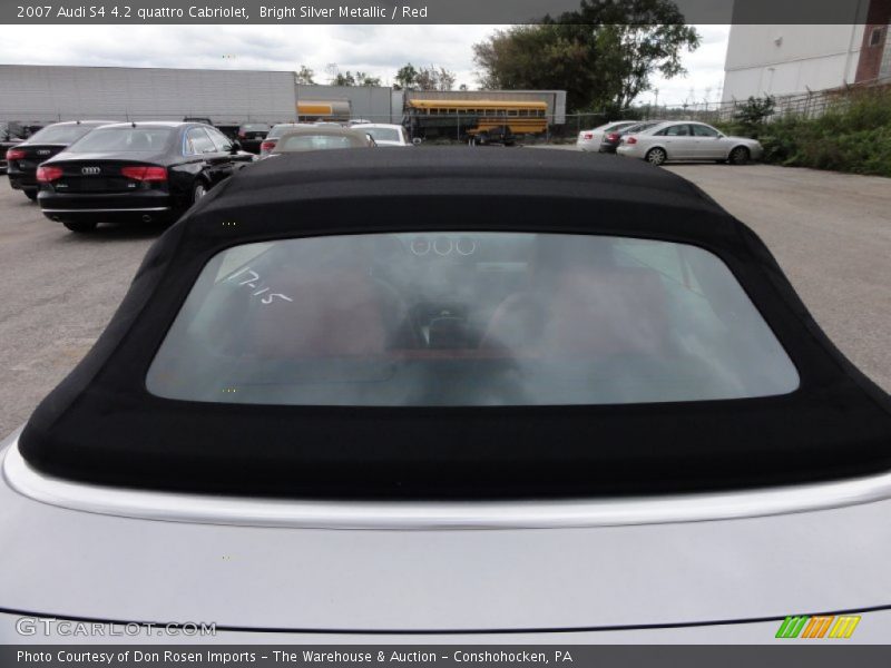 Bright Silver Metallic / Red 2007 Audi S4 4.2 quattro Cabriolet