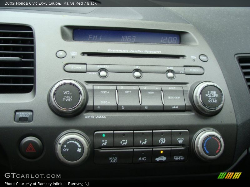 Controls of 2009 Civic EX-L Coupe
