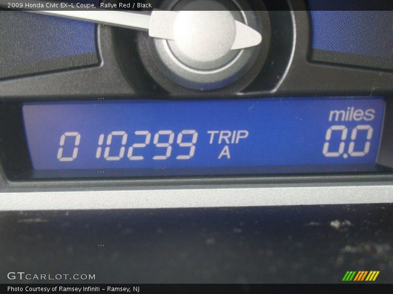Rallye Red / Black 2009 Honda Civic EX-L Coupe