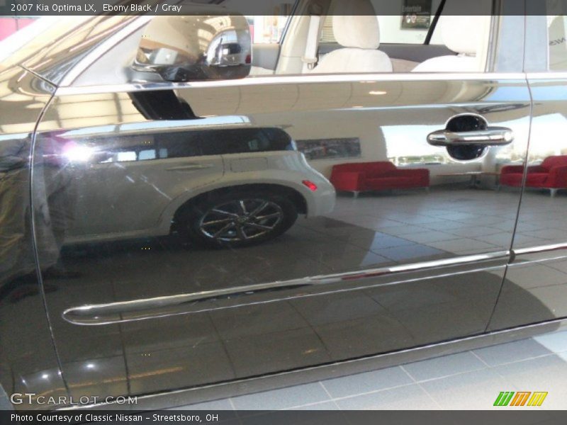 Ebony Black / Gray 2007 Kia Optima LX