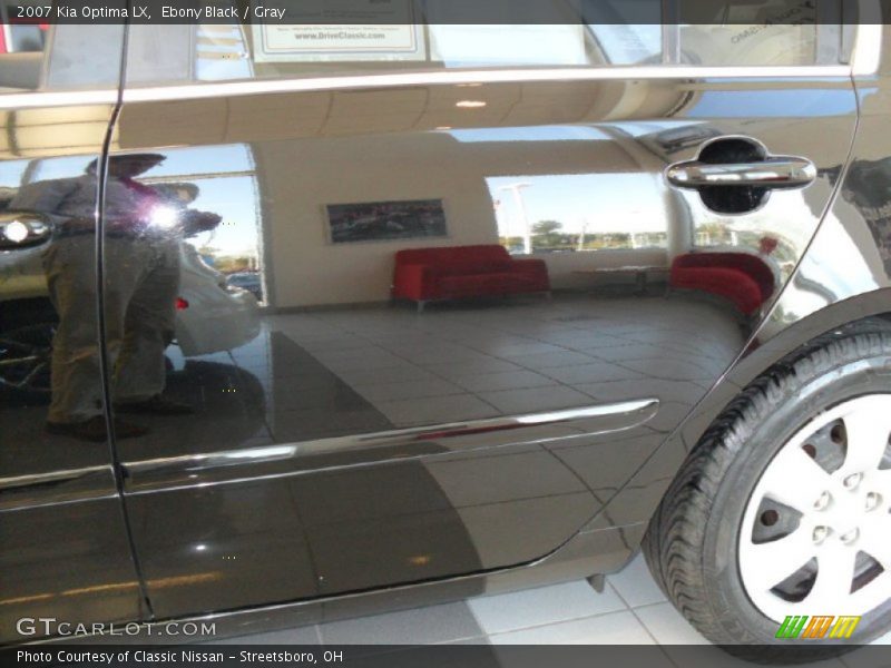 Ebony Black / Gray 2007 Kia Optima LX