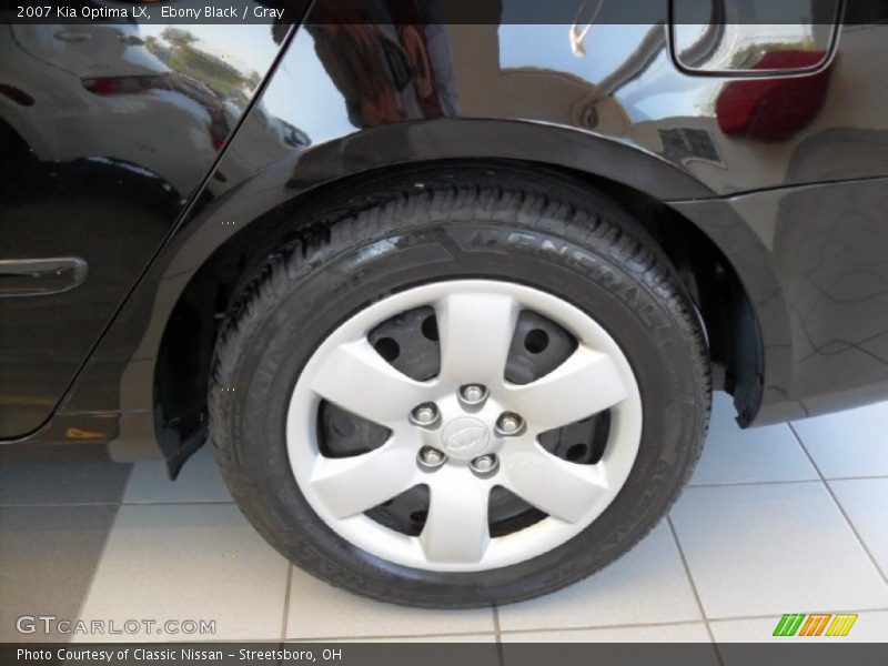 Ebony Black / Gray 2007 Kia Optima LX