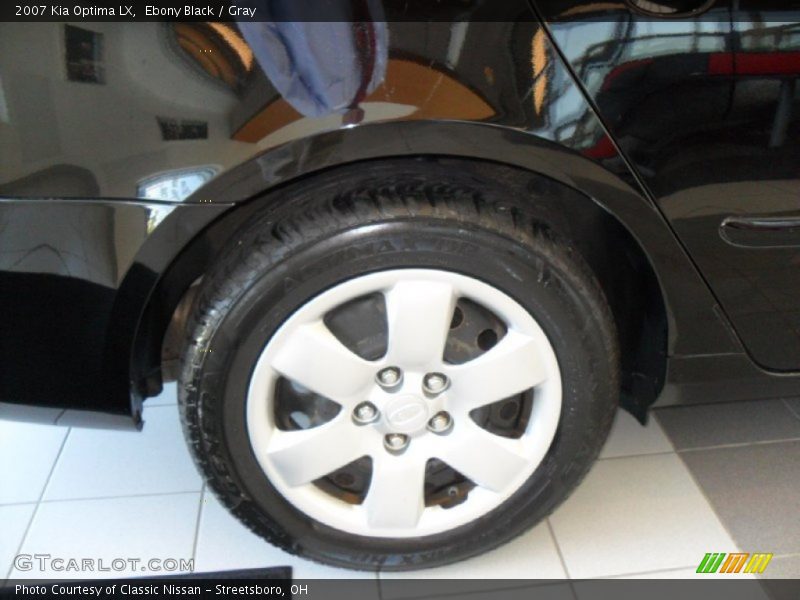 Ebony Black / Gray 2007 Kia Optima LX