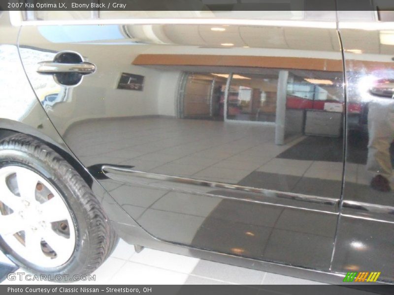 Ebony Black / Gray 2007 Kia Optima LX