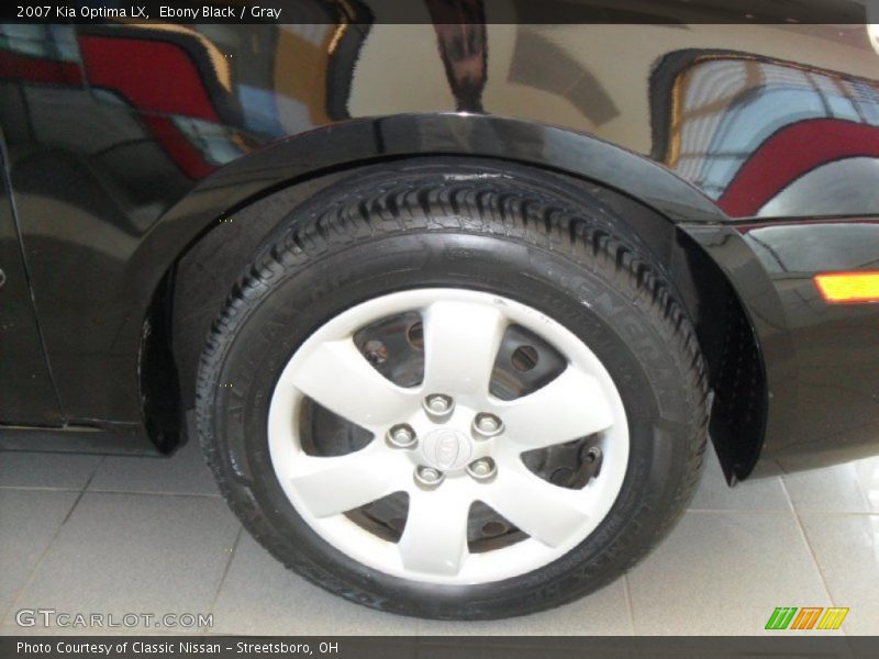 Ebony Black / Gray 2007 Kia Optima LX
