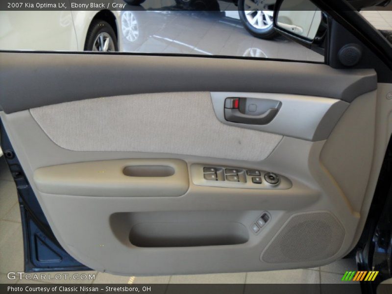 Ebony Black / Gray 2007 Kia Optima LX