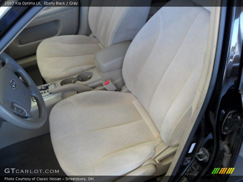 Ebony Black / Gray 2007 Kia Optima LX