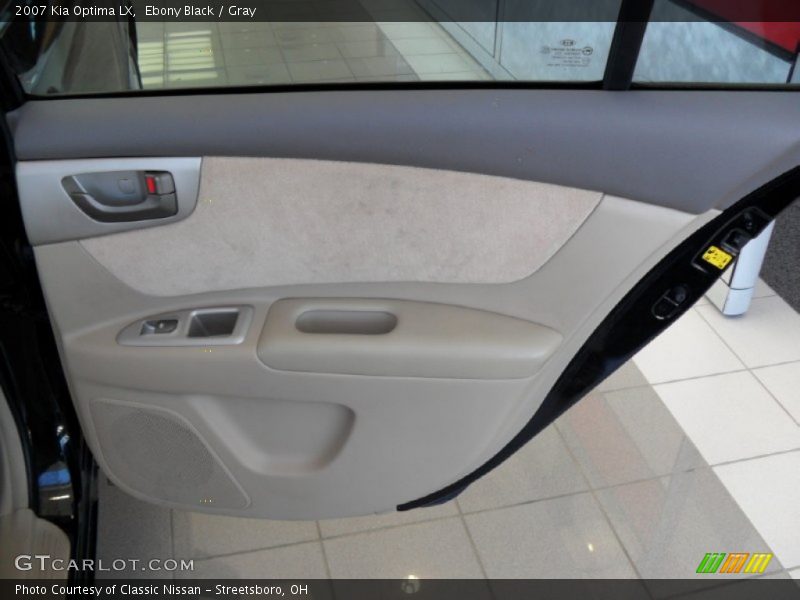 Ebony Black / Gray 2007 Kia Optima LX