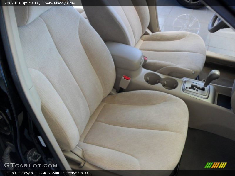 Ebony Black / Gray 2007 Kia Optima LX