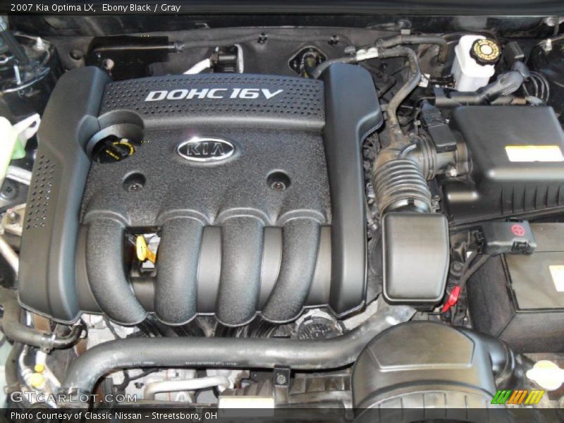 Ebony Black / Gray 2007 Kia Optima LX