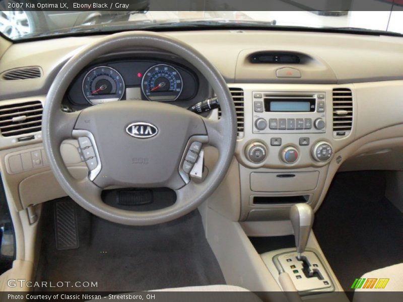 Ebony Black / Gray 2007 Kia Optima LX