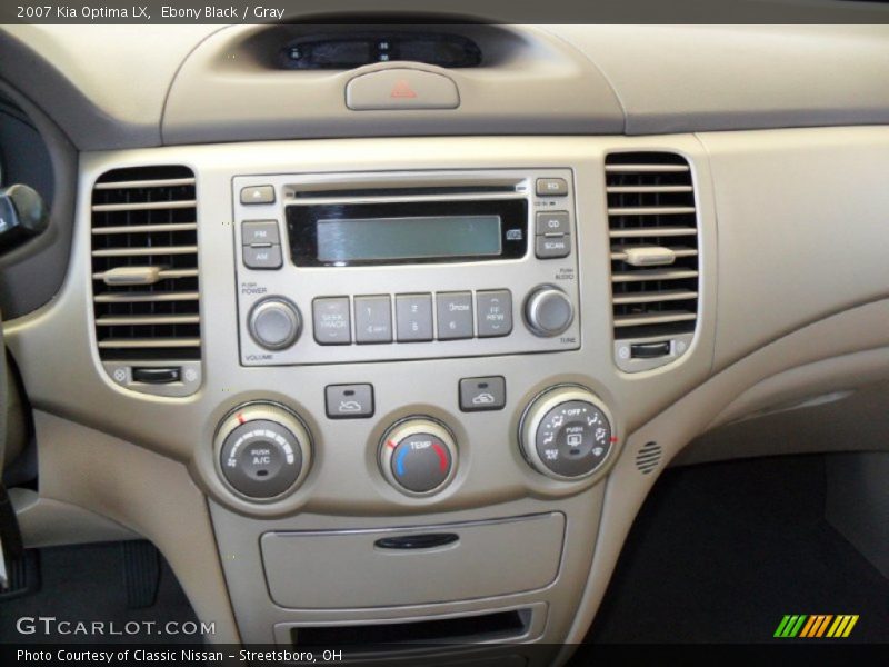 Ebony Black / Gray 2007 Kia Optima LX