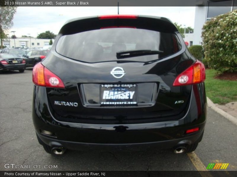 Super Black / Black 2010 Nissan Murano S AWD
