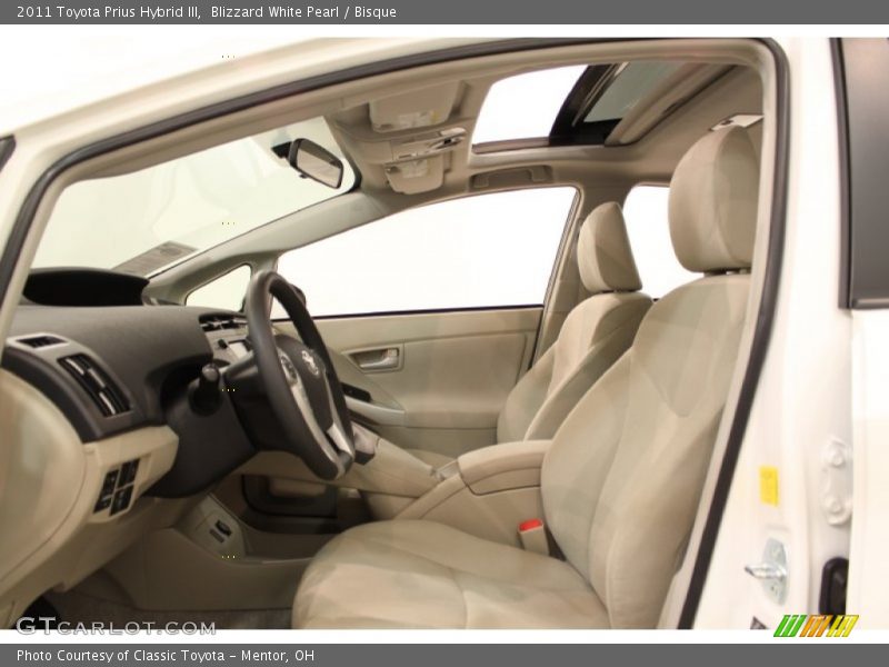 Blizzard White Pearl / Bisque 2011 Toyota Prius Hybrid III