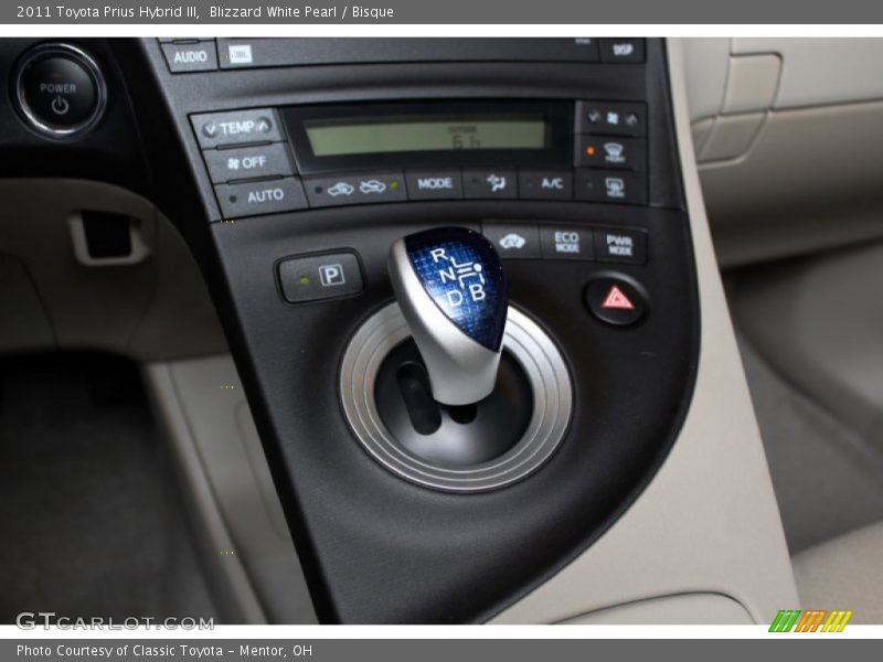 Blizzard White Pearl / Bisque 2011 Toyota Prius Hybrid III