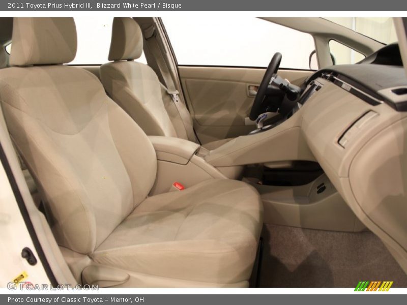 Blizzard White Pearl / Bisque 2011 Toyota Prius Hybrid III