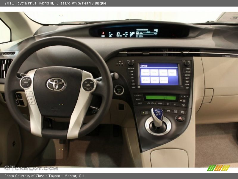 Blizzard White Pearl / Bisque 2011 Toyota Prius Hybrid III