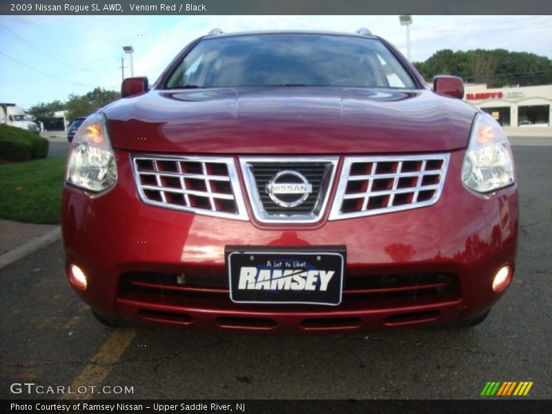 Venom Red / Black 2009 Nissan Rogue SL AWD
