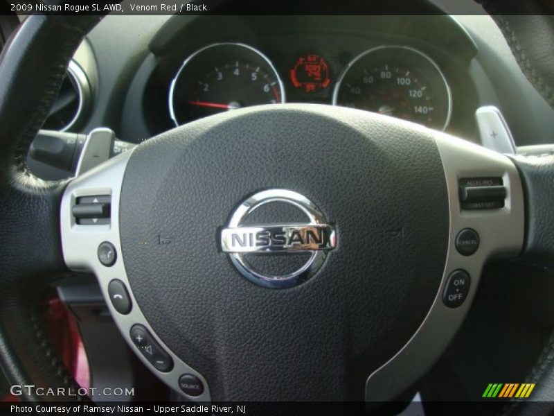 Venom Red / Black 2009 Nissan Rogue SL AWD