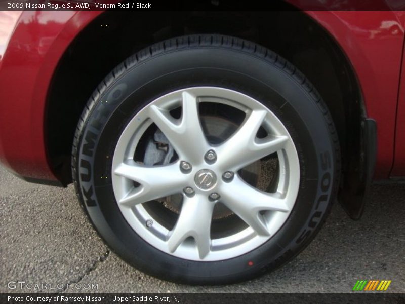 Venom Red / Black 2009 Nissan Rogue SL AWD