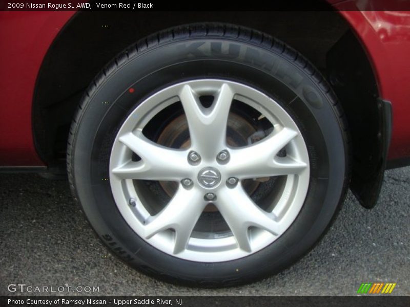 Venom Red / Black 2009 Nissan Rogue SL AWD