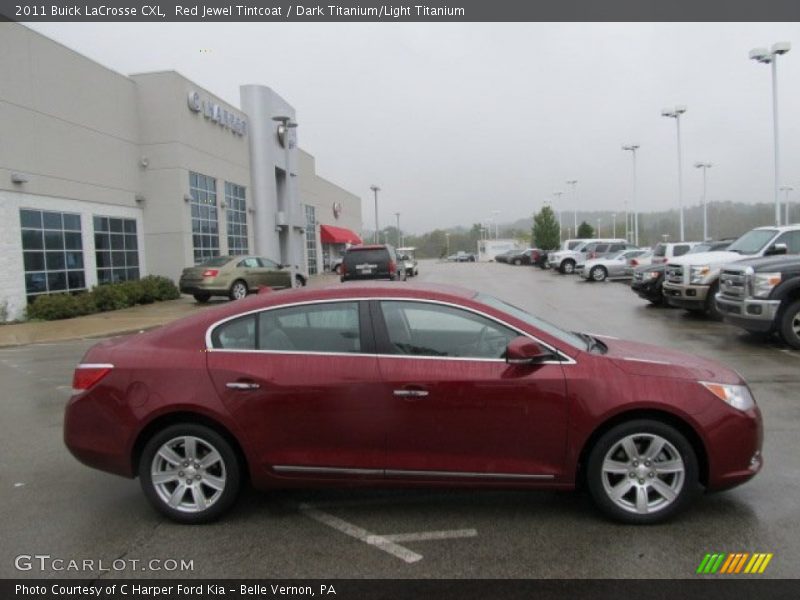 Red Jewel Tintcoat / Dark Titanium/Light Titanium 2011 Buick LaCrosse CXL