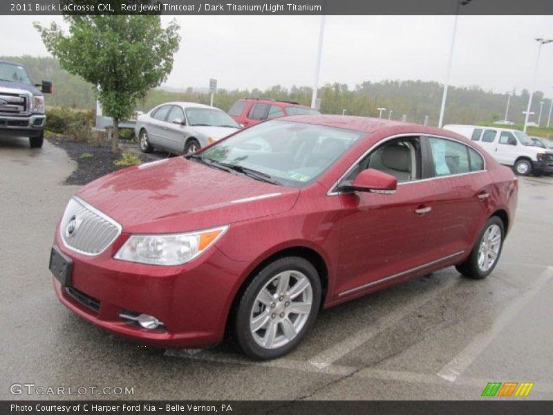 Red Jewel Tintcoat / Dark Titanium/Light Titanium 2011 Buick LaCrosse CXL