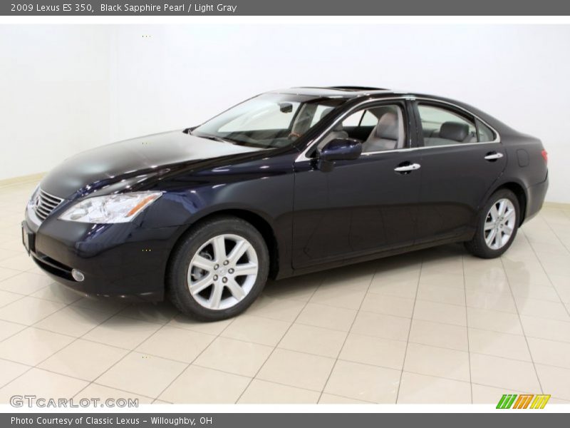 Black Sapphire Pearl / Light Gray 2009 Lexus ES 350