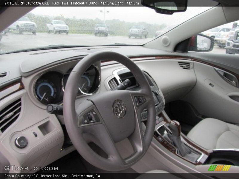 Red Jewel Tintcoat / Dark Titanium/Light Titanium 2011 Buick LaCrosse CXL