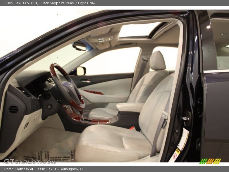 Black Sapphire Pearl / Light Gray 2009 Lexus ES 350