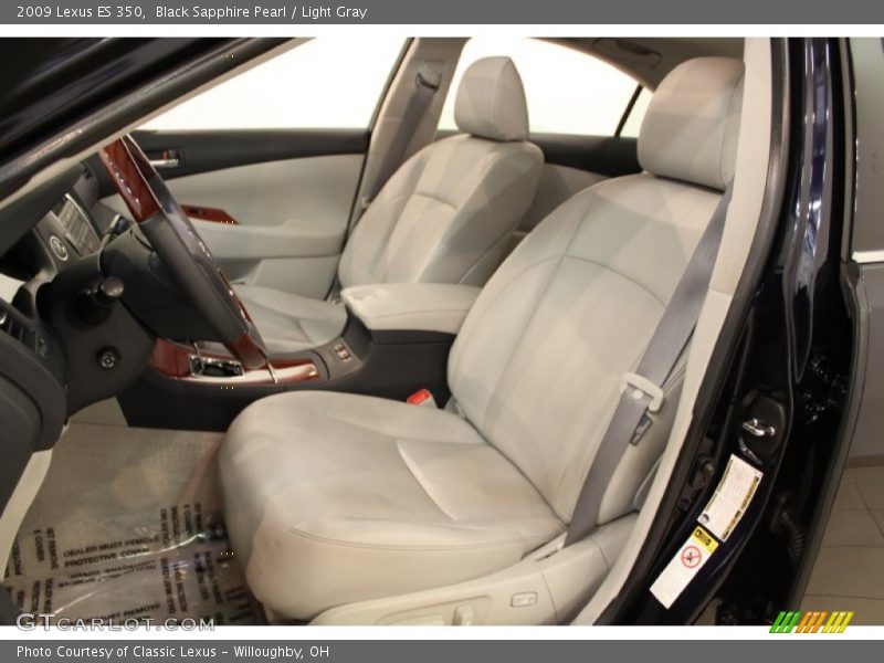 Black Sapphire Pearl / Light Gray 2009 Lexus ES 350
