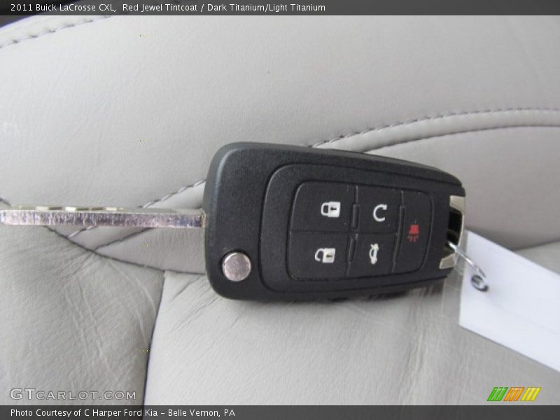 Red Jewel Tintcoat / Dark Titanium/Light Titanium 2011 Buick LaCrosse CXL