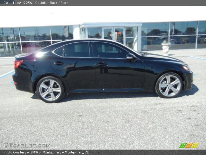 Obsidian Black / Black 2011 Lexus IS 250