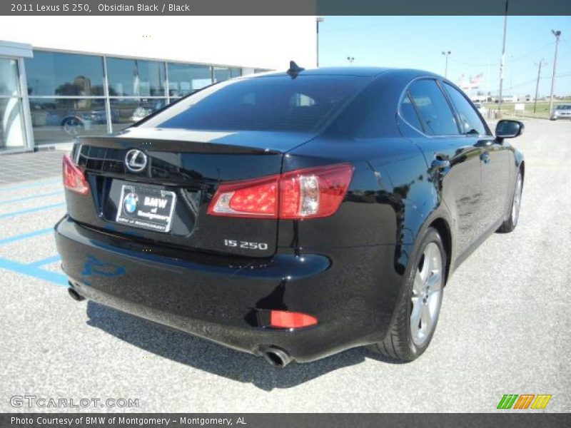 Obsidian Black / Black 2011 Lexus IS 250